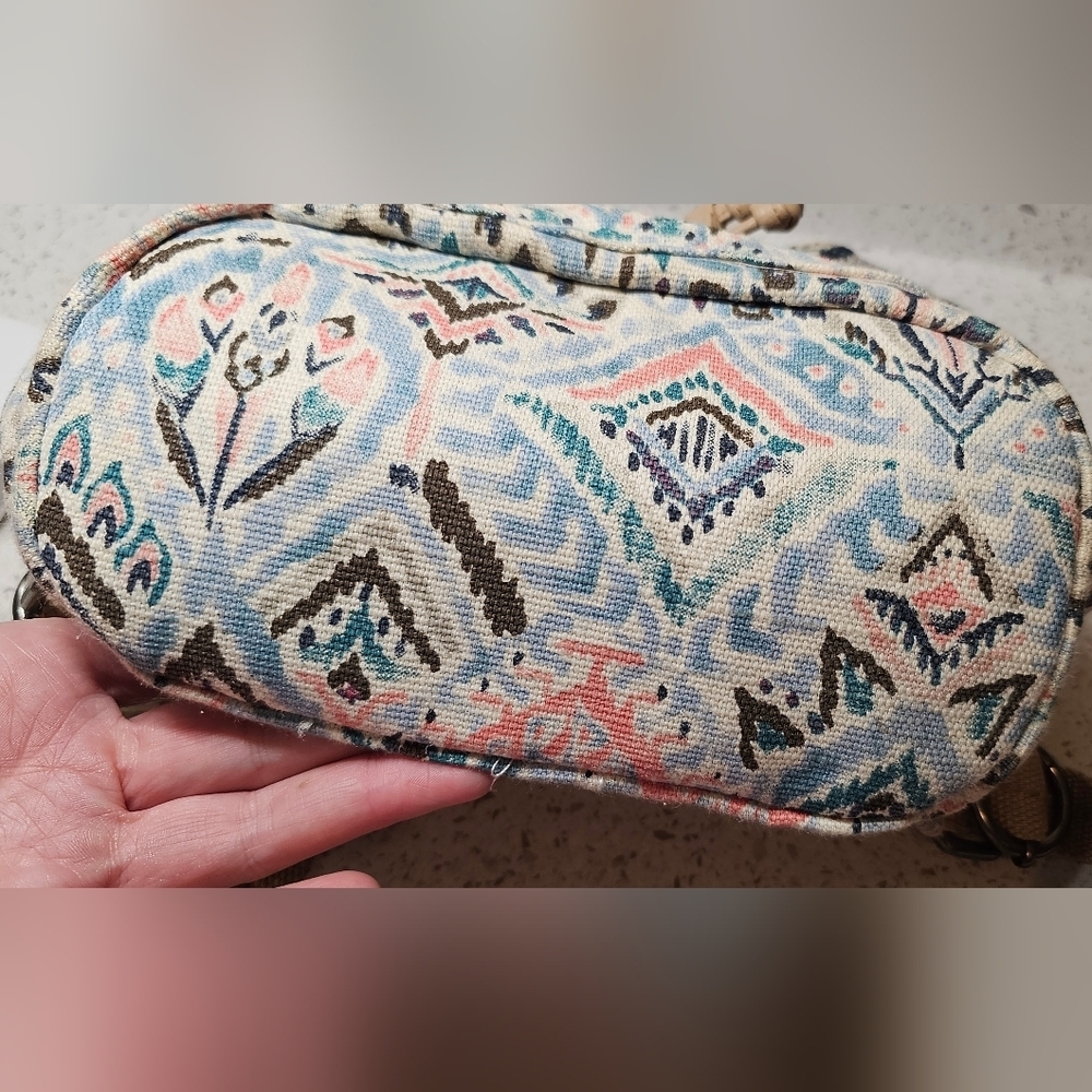 EUC The Sakroots Metro Mini Flap Backpack in Turquoise Brave Beauti - Picture 8 of 11